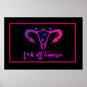 Tennessee Abortion Ban Celestial Uterus Protest Poster