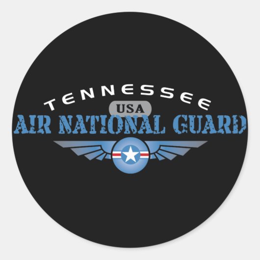 Tennessee Air National Guard Runder Aufkleber (Vorderseite)