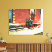 Tennessee Bahnhof Vintager Gepäcktransport Leinwanddruck (Insitu (Wohnzimmer))