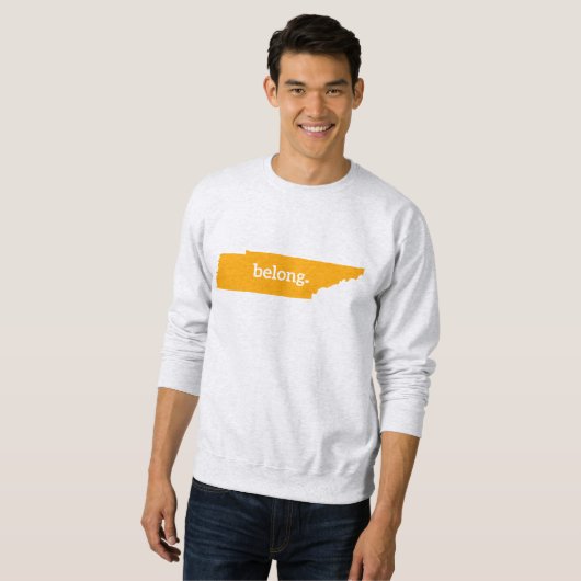 Tennessee Belong Staat Karte Sweatshirt (Vorne ganz)