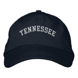 Tennessee bestickte verstellbare Cap Navy Blue Bestickte Kappe