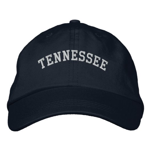 Tennessee bestickte verstellbare Cap Navy Blue Kappe (Vorderseite)
