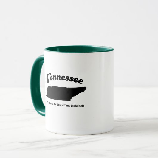 Tennessee - Bibelgürtel Tasse (Vorderseite Links)