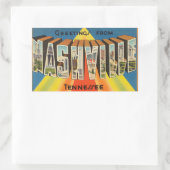 Tennessee, Blatt 4 Nashville Aufkleber (Tasche)