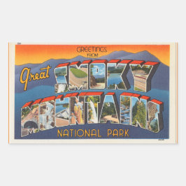 Tennessee, Blatt 4 Smoky Mtn. Nein. Aufkleber