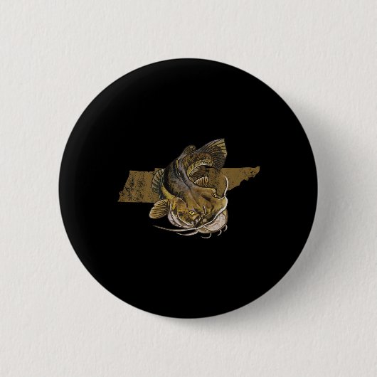 Tennessee Catfish Fisch Fisch Button (Vorderseite)
