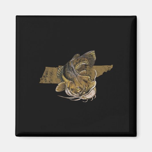 Tennessee Catfish Fisch Fisch Magnet (Vorne)