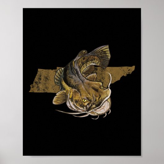 Tennessee Catfish Fisch Fisch Poster (Vorne)
