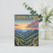 Tennessee Cherohala Skyway Souvenir Postkarte (Stehend Vorderseite)