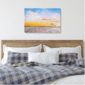 Tennessee Cotton Field Canvas Print Leinwanddruck (Insitu (Schlafzimmer))