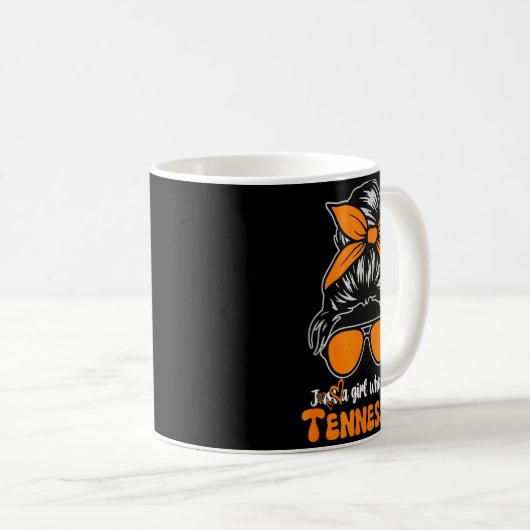 Tennessee Cowgirl Gingham Bun Tn Orange State Wome Kaffeetasse (VorderseiteRechts)