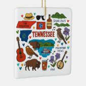 Tennessee Custom Family Trip Weihnachten bewahren Keramikornament (Rechts)