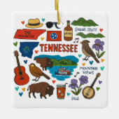 Tennessee Custom Family Trip Weihnachten bewahren Keramikornament (Vorderseite)