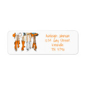 Tennessee Damen Cowboy Stiefel Orange Mode Name (Vorne)