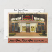 Tennessee, David Crockett Theater, Gatlinburg Postkarte (Vorne/Hinten)