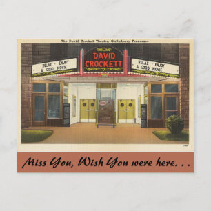 Tennessee, David Crockett Theater, Gatlinburg Postkarte