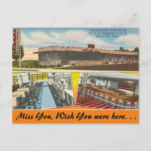 Tennessee, Dixieland Drive-In, Knoxville Postkarte