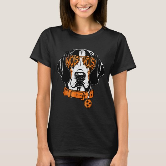 Tennessee Dog Sungles T Bluetick Coonhound Women M T-Shirt (Vorderseite)