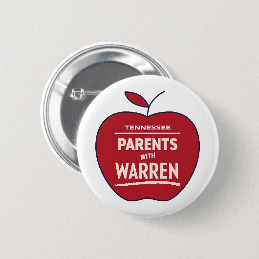 Tennessee-Eltern mit Elisabeth Warren Button (Vorne & Hinten)