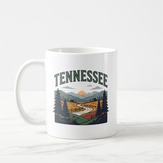 Tennessee-Erbelandschaft Kaffeetasse (Links)