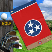Tennessee Fahne & Tennessee mit Monogramm / Golf Golfhandtuch