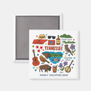 Tennessee-Familienausflug-Andenken individuell Magnet