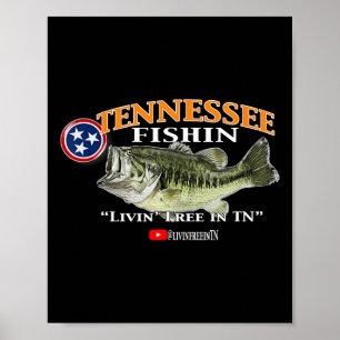 Tennessee Fishin Byb Hog Slab Angeln Poster