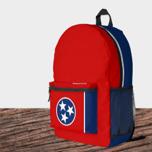 Tennessee Flag Backpack, USA, Tennessee Bag, Bedruckter Rucksack