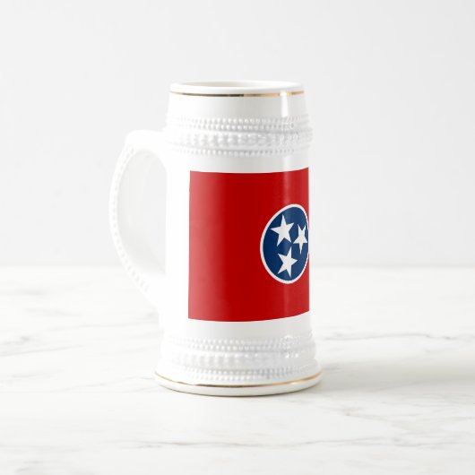 TENNESSEE FLAG BIERGLAS (Vorderseite Links)