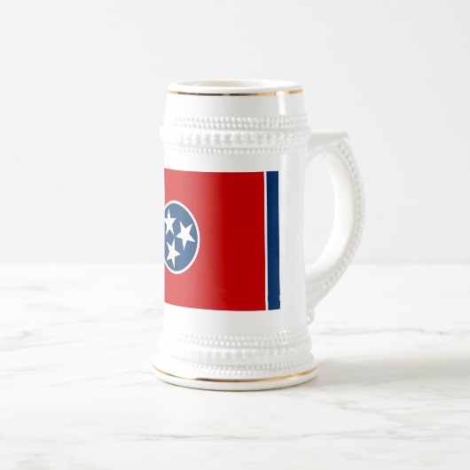 TENNESSEE FLAG BIERGLAS (VorderseiteRechts)