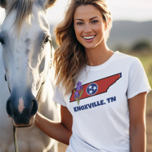 Tennessee Flag & Blume Lila Iris-Eigener Text