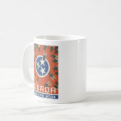 Tennessee Flag Cicada Invasion Kaffeetasse (Vorderseite Links)