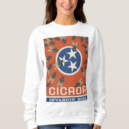 Tennessee Flag Cicada Invasion Sweatshirt (Vorderseite)
