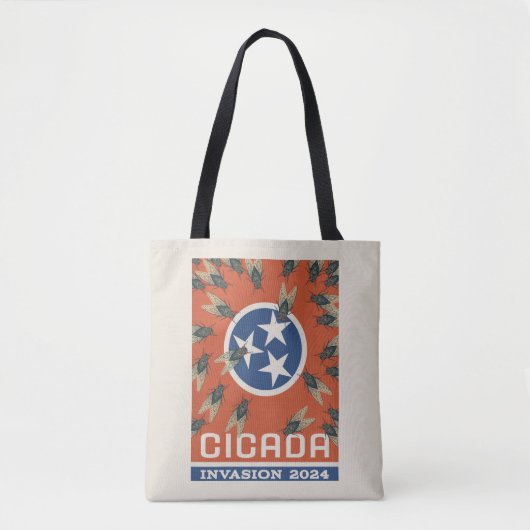Tennessee Flag Cicada Invasion Tasche (Vorderseite)