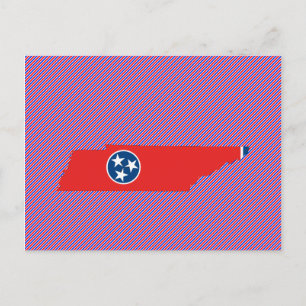 Tennessee-Flag-Karte Postkarte