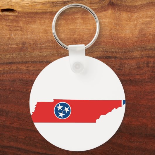 Tennessee-Flag-Karte Schlüsselanhänger (Vorderseite)