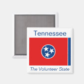 Tennessee Flag Magnet (Vorderseite/Rückseite)