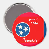 Tennessee Flag Magnet (Vorderseite/Rückseite)