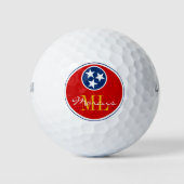 Tennessee Flag Mit Monogramm Golf Balls / USA Golfball (Vorderseite)