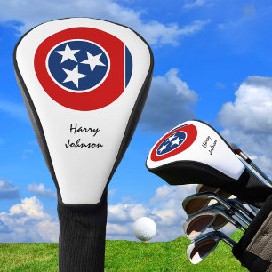 Tennessee Flag & Mit Monogramm Golfclubs Cover USA Golf Headcover