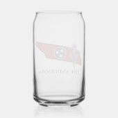 Tennessee-Flag mit Staat-Blume Iris benutzerdefini Dosenglas (Rückseite)