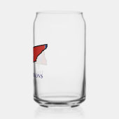 Tennessee-Flag mit Staat-Blume Iris benutzerdefini Dosenglas (Links)