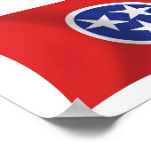 Tennessee Flag Poster drucken (Ecke)