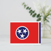 TENNESSEE FLAG POSTKARTE (Stehend Vorderseite)