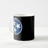 Tennessee Flag Star Logo Freiwilliger Staat Nashvi Kaffeetasse (Vorderseite Links)