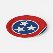 Tennessee Flag Teller, Party, Sport, Tennessee Pappteller (Schrägansicht)