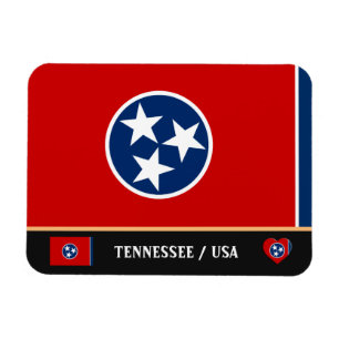 Tennessee Flag & Tennessee Staat /travel America Magnet