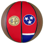 Tennessee-Flagge Basketball (Vertikal)