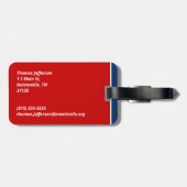 Tennessee-Flagge Gepäckanhänger (Rückseite horizontal)