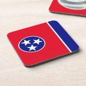 Tennessee-Flagge Getränkeuntersetzer (Linke Seite)